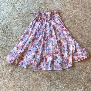 Vintage Pink 60s Made in California USA Washable Half Circle Skirt Tie Waist